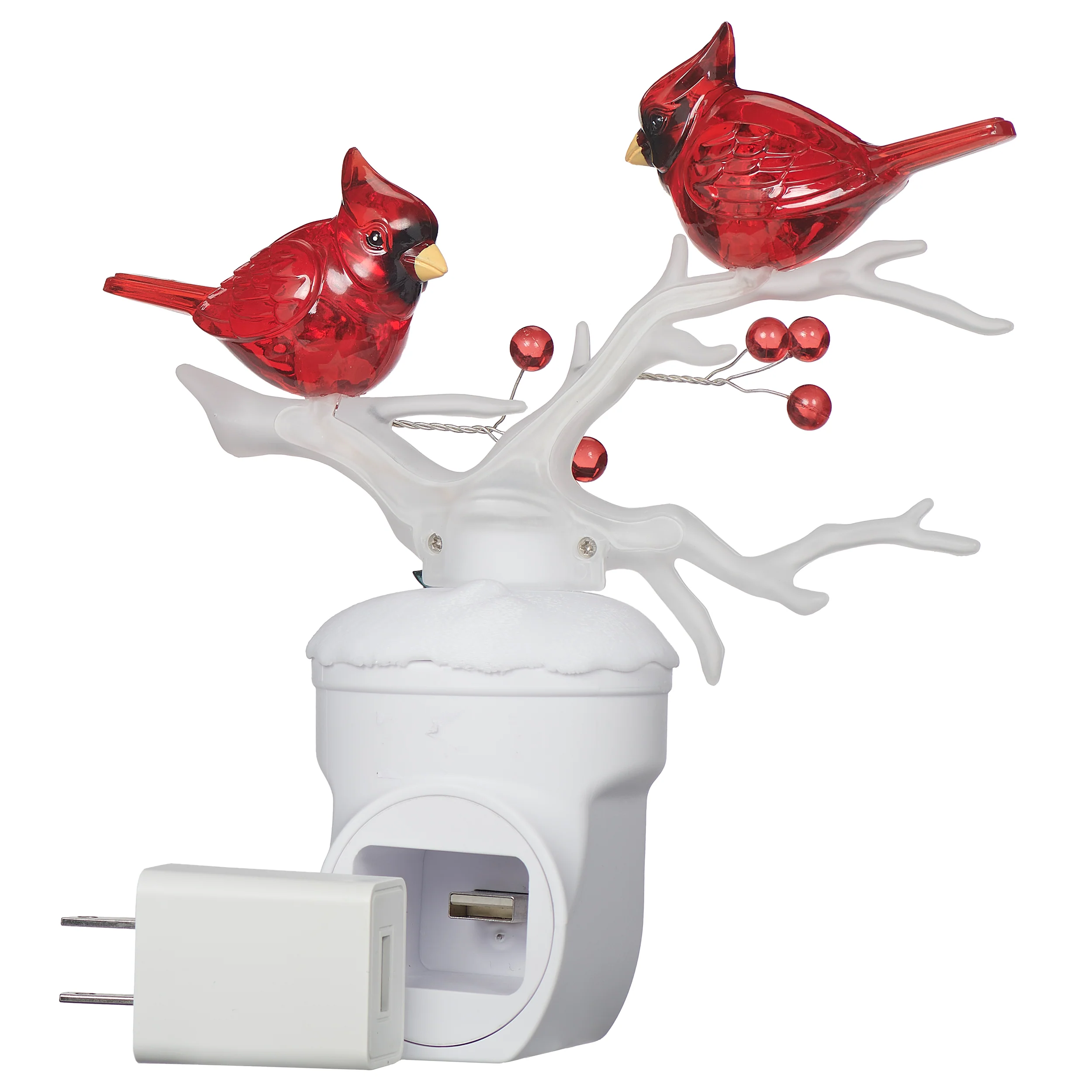 Roman Lights Cardinals on a Branch Night-Light - Image 3