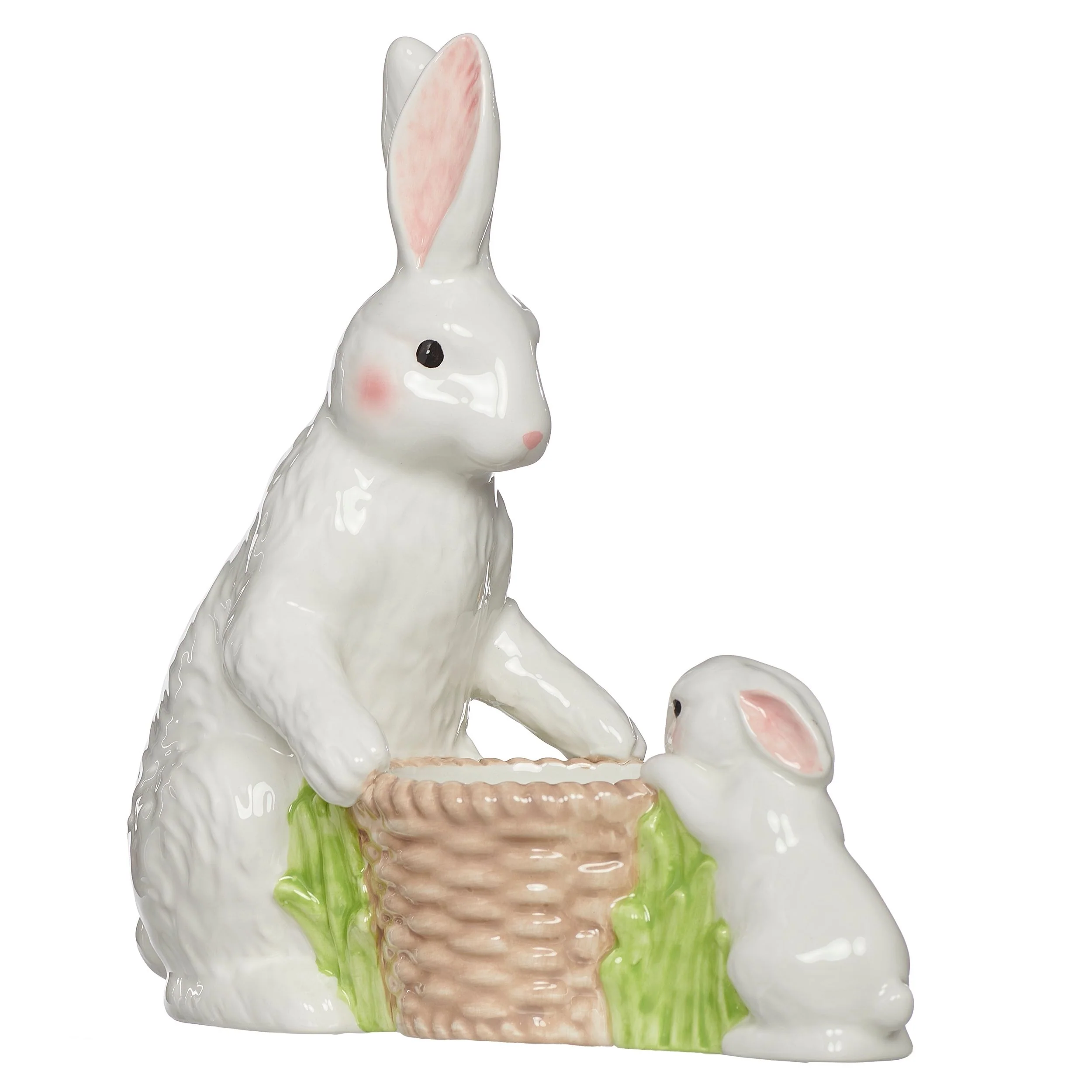 Adult & Baby Bunny Planter - Image 3