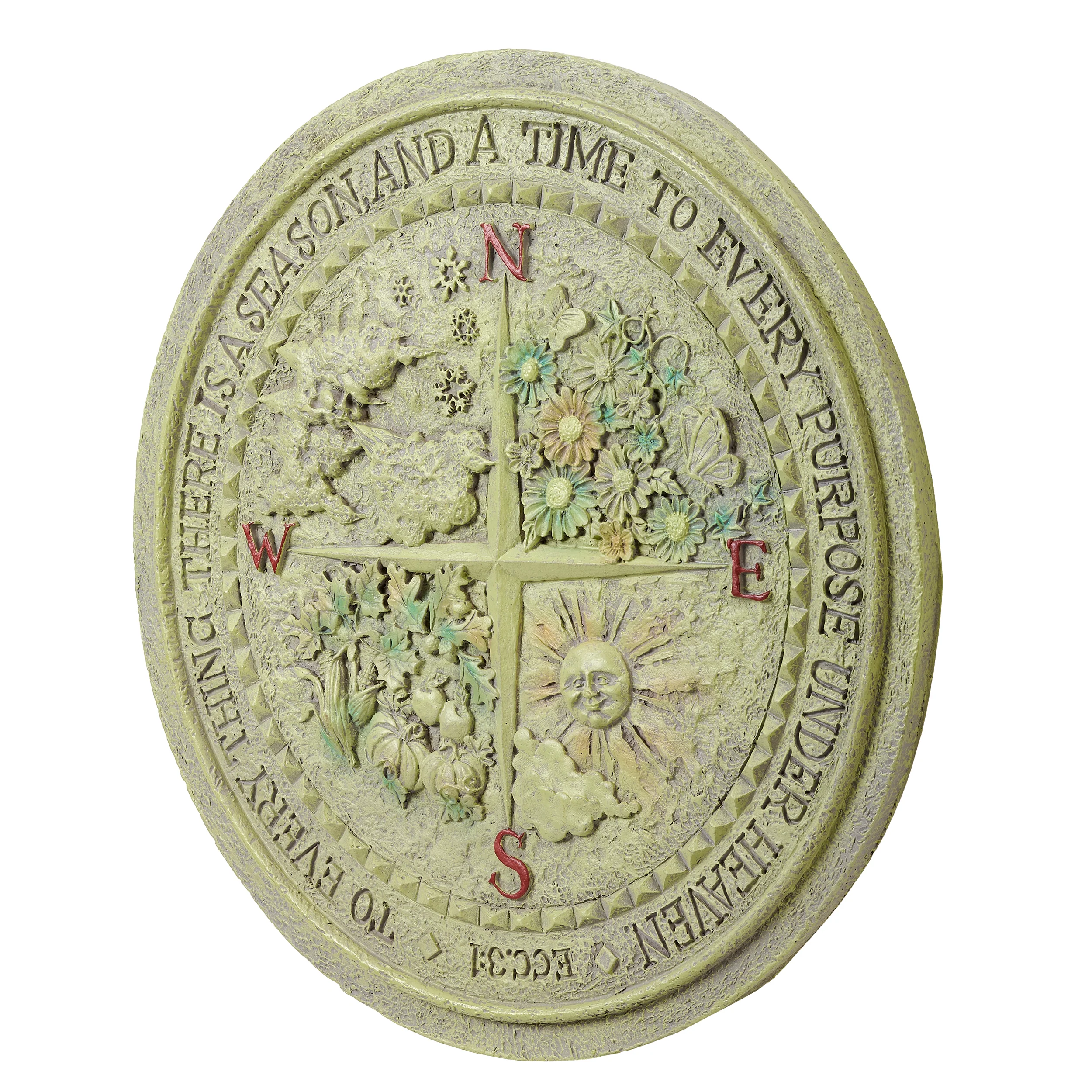 Seasonal Compass Garden Stone – Ecclesiastes 3:1 - Image 3