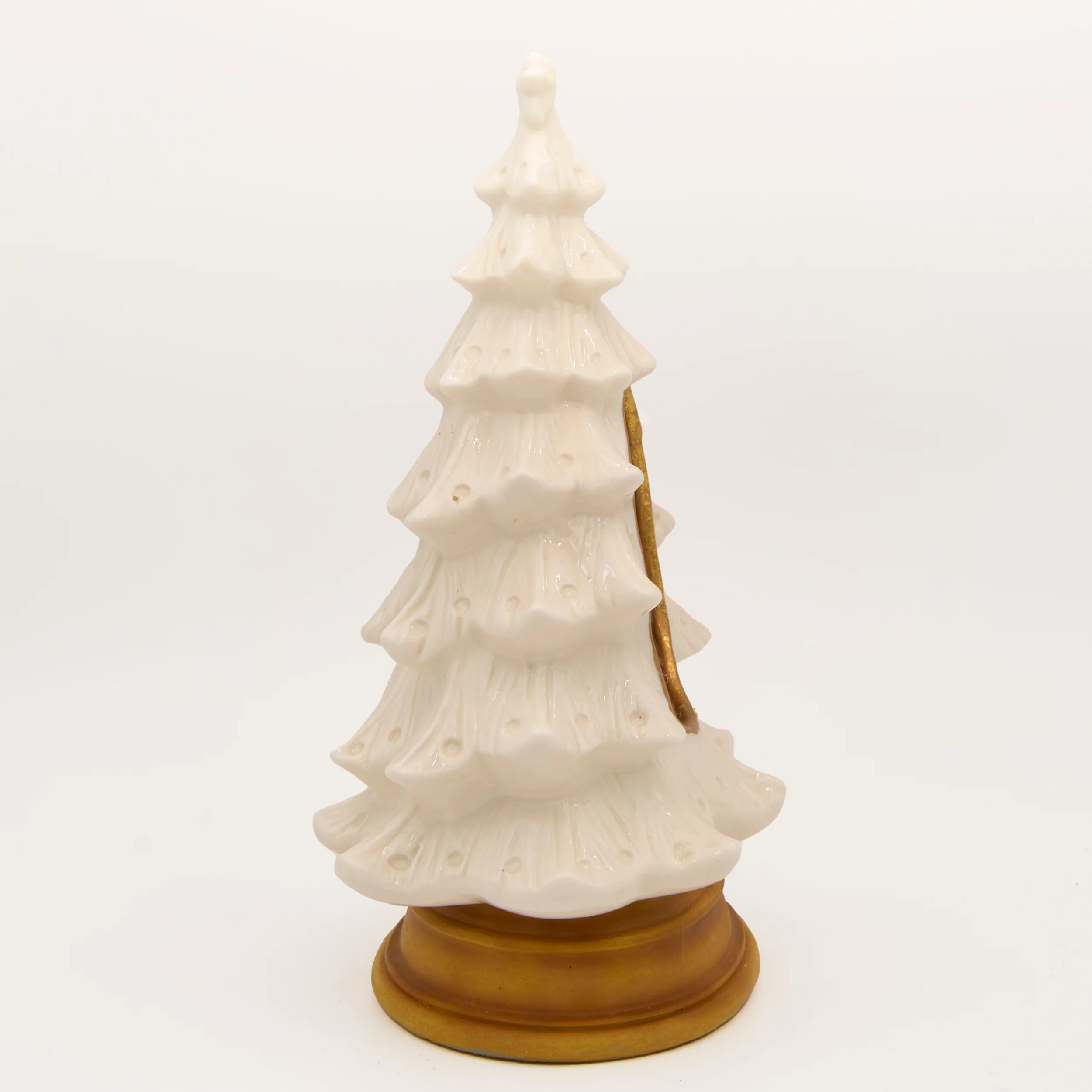 Lighted White Tree with Carolers - Image 3